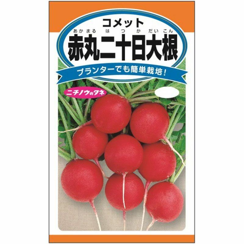 40円 5年保証 ニチノウ 赤丸二十日大根 コメット 日農 メール便対応 10個まで