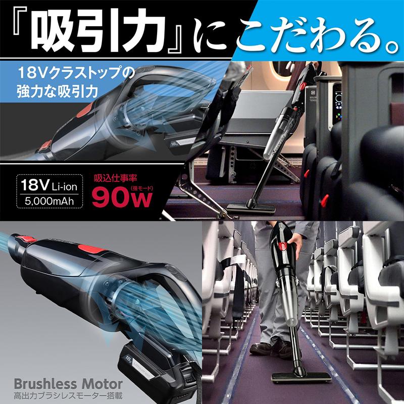 KYOCERA（京セラ） 充電式 クリーナー 18V ブラック プロ用 DHC180L5 