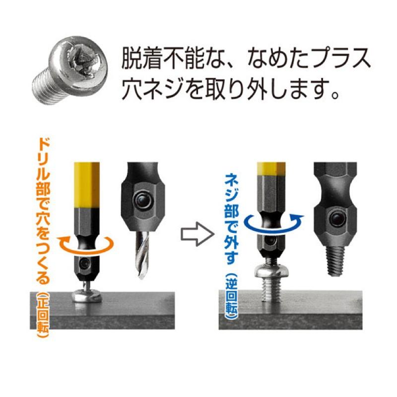 アネックス(ANEX) なめたネジはずしビット2本組 M2.5〜5ネジ対応 アネックス(ANEX) なめたネジはずしビット2本組 M2.5〜5ネジ対応