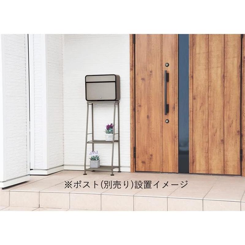 GREEN LIFE（グリーンライフ） ポストスタンド チタングレー 簡単設置