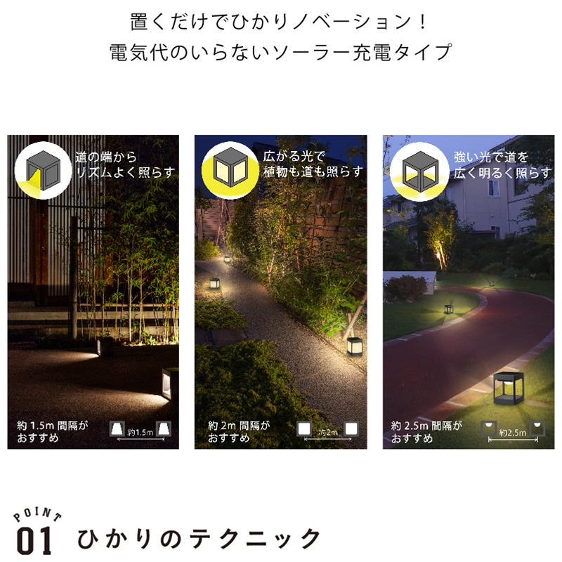 タカショー ひかりノベーション SUNCHARGE 道のひかり 2個入り タカショー ひかりノベーション SUNCHARGE 道のひかり 2個入り