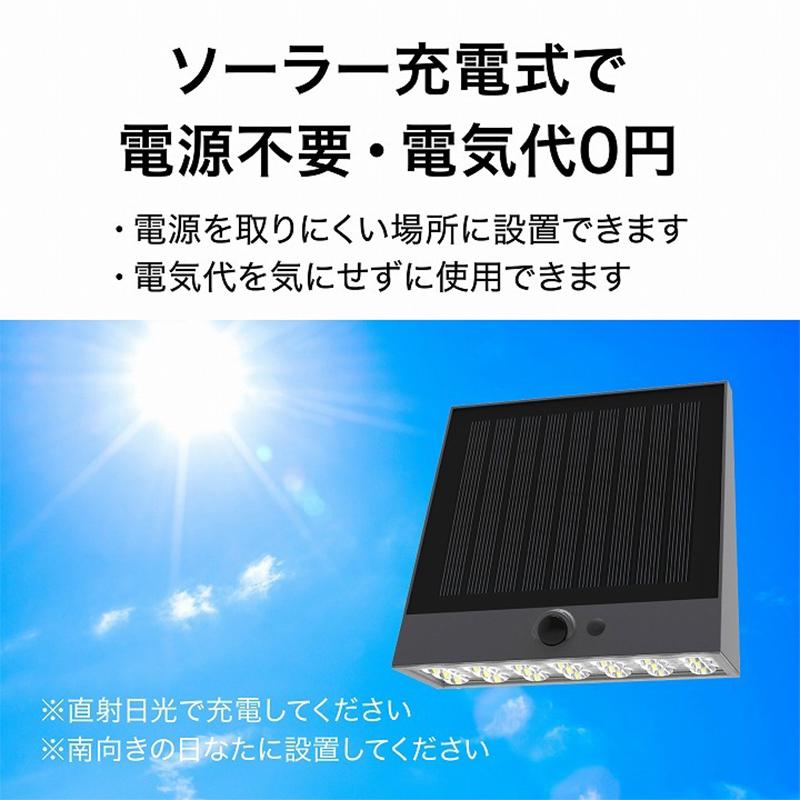 タカショー ExLights ソーラー ウォールライト CUBE 2型 /A 人感 タカショー ExLights ソーラー ウォールライト CUBE 2型 /A 人感