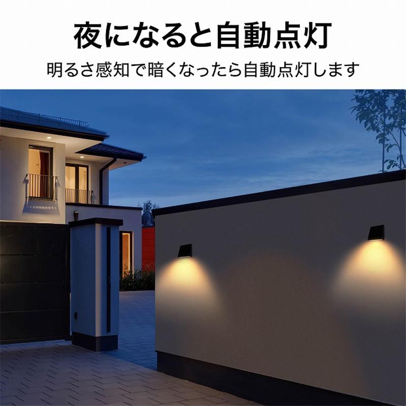 タカショー ExLights ソーラー ウォールライト CUBE 2型 /A 人感 タカショー ExLights ソーラー ウォールライト CUBE 2型 /A 人感