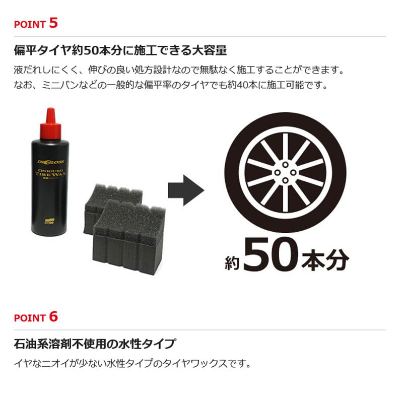 ディグロス 鬼黒タイヤワックス 自動車用 : ejoy Yahoo!ショッピング店