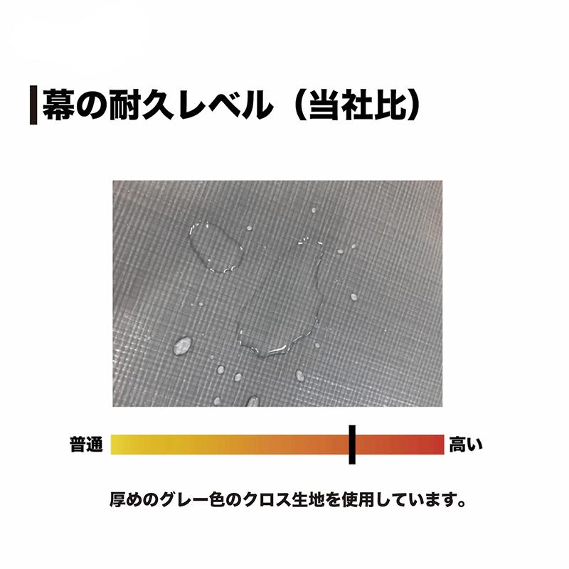 南栄工業 パイプ車庫 埋込式 本体一式 グレー 農機具 農業用車両 保管 資材置き場 作業スペース 物置 GR-10 4984665186803_4