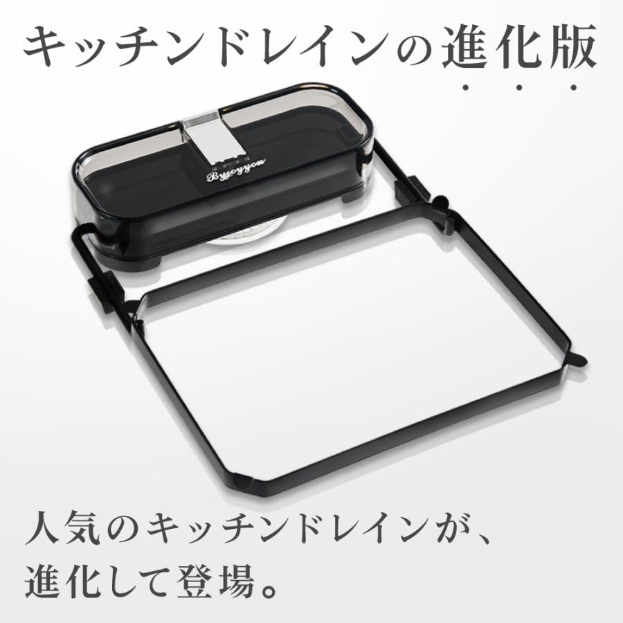 キッチンドレインネオ 三角コーナーいらず 吸盤 浮かせる 本体 三角コーナー 折り畳み 生ゴミ 水切りネット 50枚付き｜ek-hirano｜05