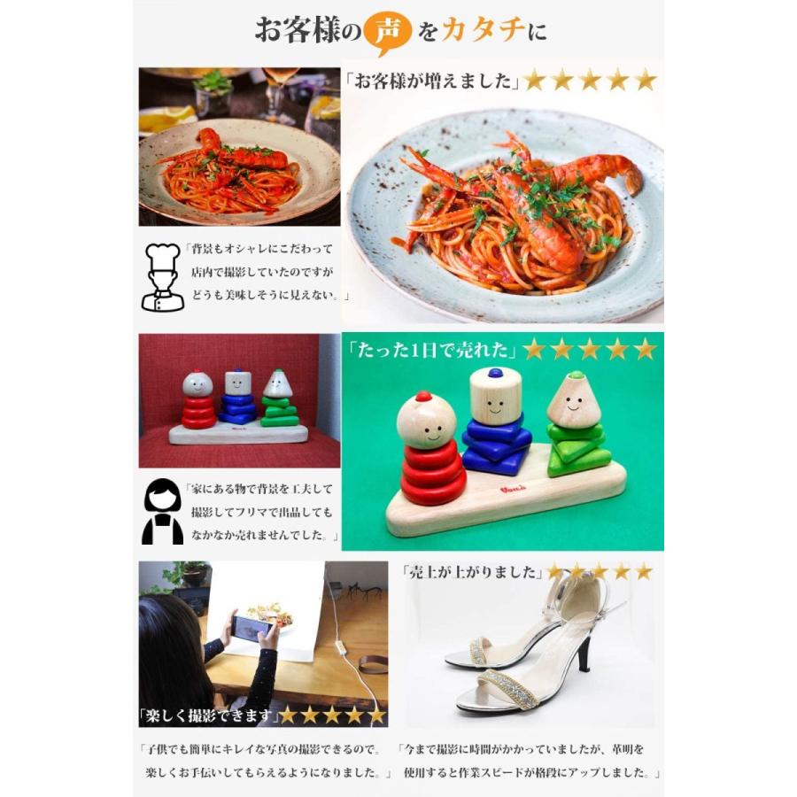 撮影ボックス 40cm 革明 3色LEDライト 折りたたみ式 収納バッグ