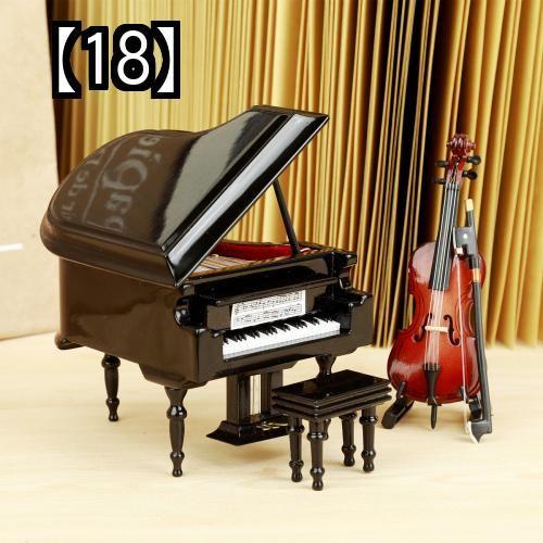買い公式 【送料無料】ミニチュア 楽器 模型 置物 オブジェ 装飾 ピアノ バイオリン チェロ 音楽 ギフト プレゼント