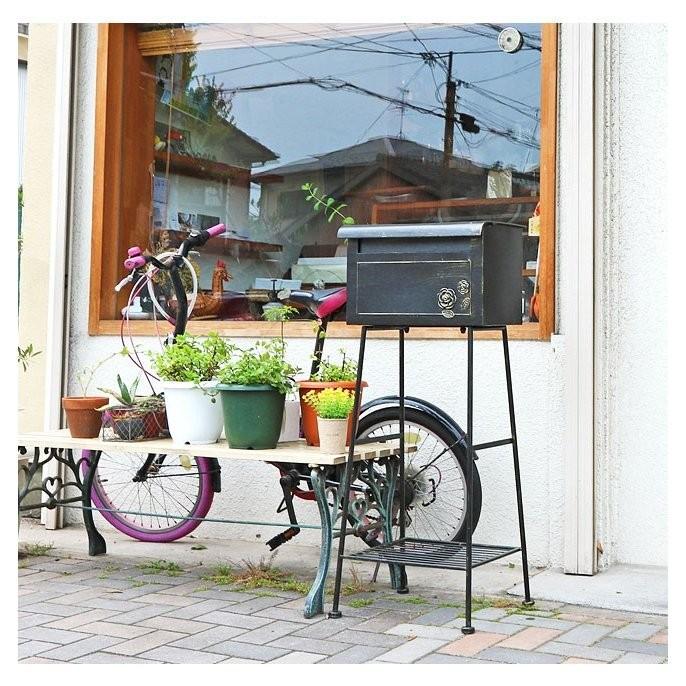ポスト スタンドポスト モダン スタンド 郵便受け 郵便 北欧 花