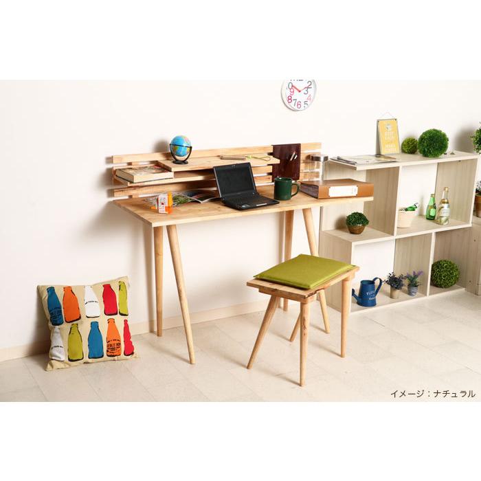 デスクセット デスク スツール 幅120 天然木 パソコンデスク チェア