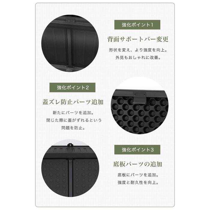 ゴミ箱 屋外 収納 270L ふた付き ベンチ 収納ベンチ momo