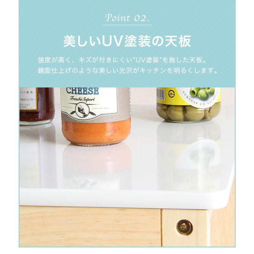 キッチンワゴン キッチンラック キャスター付き 折りたたみ バタフライ