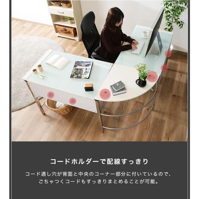 イケア（IKEA） パソコンデスク オフィスデスク おしゃれ L字 PCデスク