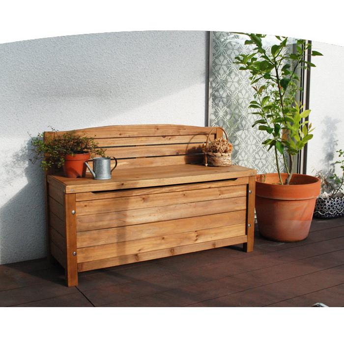 ベンチ ガーデンベンチ 幅90cm 椅子 イス 収納ボックス ベランダ