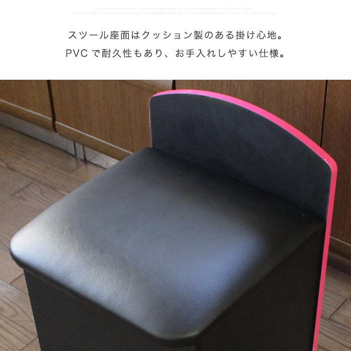 ドレッサー 姫系 可愛い かわいい コンパクトドレッサー スツール付