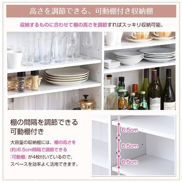 キッチンカウンター/キッチン収納 【ナチュラル】幅120cm バタフライテーブル バタフライカウンター 間仕切り 120cm幅 ツートン カウンター裏