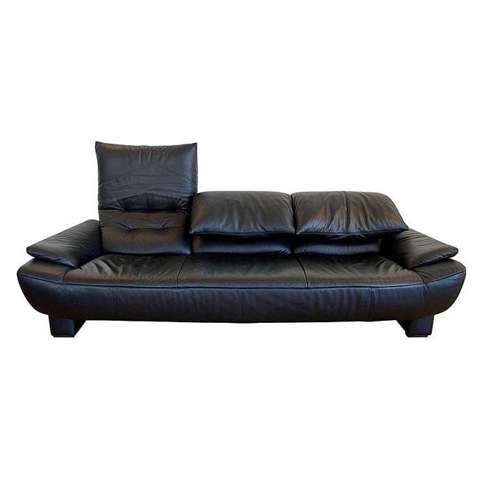 厳選国産 背が折れる BOSTON ボストン 三人用革張りソファー W2200×D930