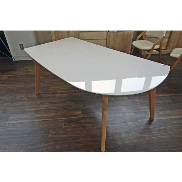 幅140×奥90 変形テーブル 天板色・サイズ・左右・脚色が選べるDT532MHW/RB140変形