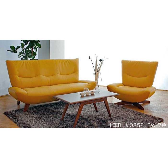 美品【直接引取限定】（株）アサヒ Molle（モル）3Pツートンソファ