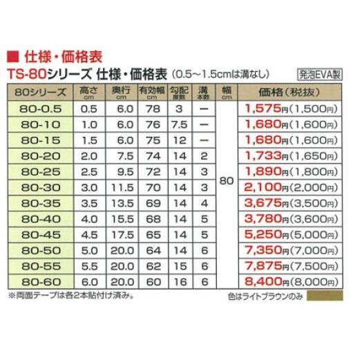 段差解消スロープ 室内 タッチスロープ TS80-15(幅80cm×高さ1.5cm) シンエイテクノ 転倒防止 介護用品|ekaigonavi|03