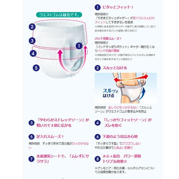 介護用 オムツ 大人用紙おむつ パンツ型 ライフリーうす型軽快パンツ S〜LL ユニ・チャーム 介護用品|ekaigonavi|04