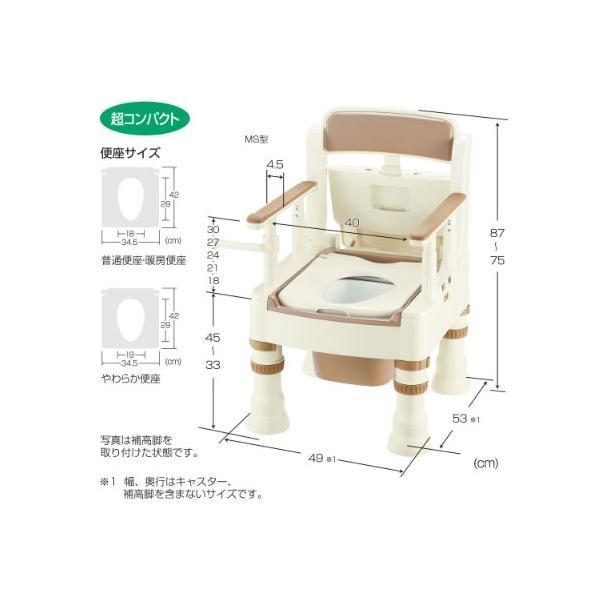 リッチェル（Richell） ポータブルトイレ きらく Mシリーズ ミニでか