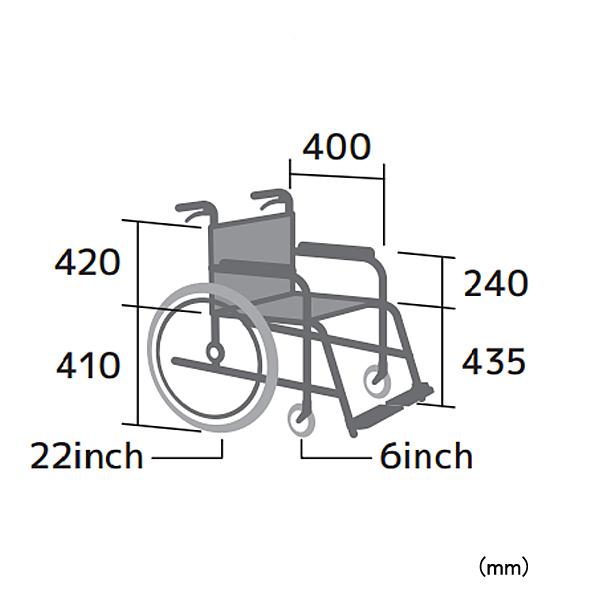 ミキ 車椅子 軽量 コンパクト コンパクト アルミ製自走式車いすBAL-R1