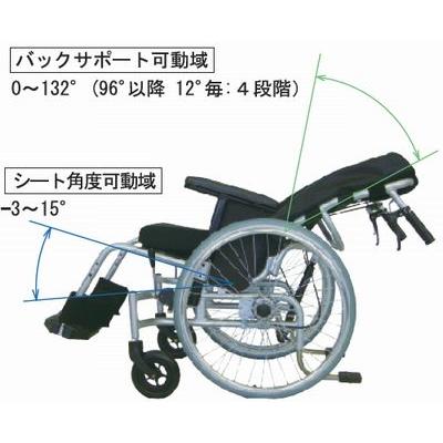 代引き不可）DERRARE（でらーれ）自走式ティルト リクライニング車いす