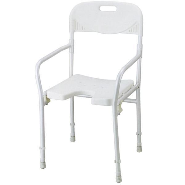 シャワーチェア 介護用風呂椅子 代引き不可 折り畳みシャワーチェアー 2850 赤井入浴いす 折りたたみ式介護用品