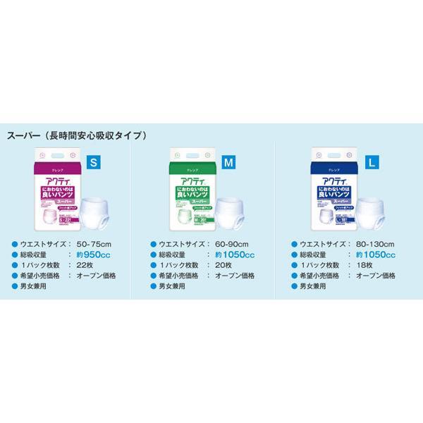 日本製紙クレシア 介護用 オムツ 大人用紙おむつ パンツ型 アクティ