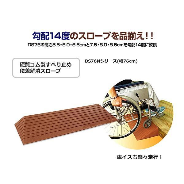 シンエイテクノ 段差解消スロープ ダイヤスロープN室内用 76N-75 高さ