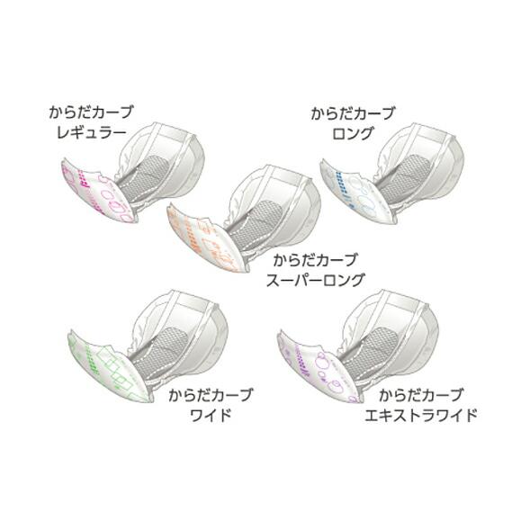 【4パック】からだカーブパッド ロング 　5回吸収　26×56cm 32枚 節約 オンリーワンケア からだカーブパッド ロング 32枚入 5個セット