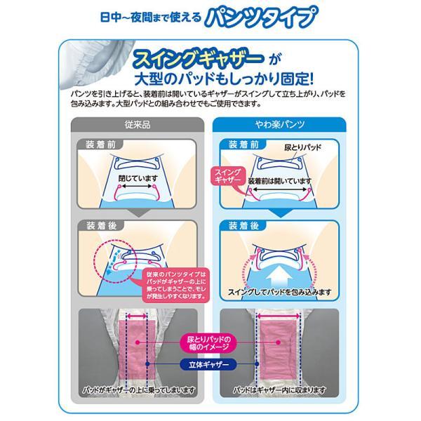 介護用 オムツ 大人用紙おむつ パンツ型 P.U サルバ やわ楽パンツ L 22枚 35873 白十字 介護用品 | サルバ | 03