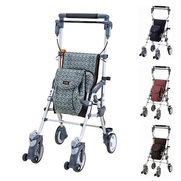 最安値に挑戦 キャリースルーンｎ Cs 10 マキテック 老人 手押し車 介護 座れる シルバーカー 折りたたみ ミドルタイプ 介護用品 無料長期保証