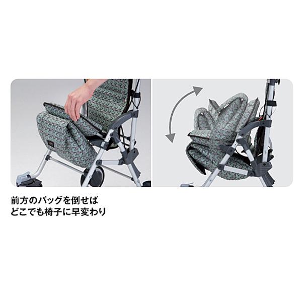 マキテック シルバーカー 折りたたみ 座れる キャリースルーンN CS-10