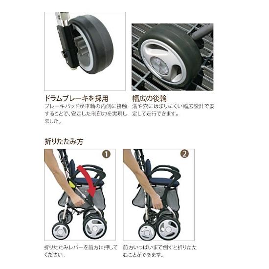 【美品】幸和製作所 ST003-L シルバーカー 標準 折りたたみ　送料無料 幸和製作所】シルバーカー スタンダードシルバーカー ST003-L