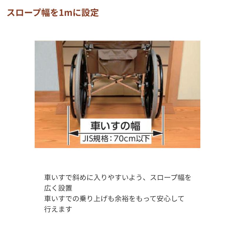 段差解消スロープ 室内用 アロン化成 安寿 段差スロープEVA1000 ＃30 535-613 幅100×奥行12×高さ3cm 介護用品 | アロン化成 | 02