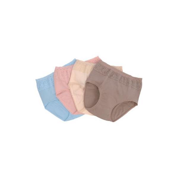 尿漏れパンツ 女性 失禁パンツ ソフラピレンショーツ 竹虎 (女性用失禁 婦人用 パンツ ショーツ 吸水10-15cc) 介護用品 | 竹虎 | 01