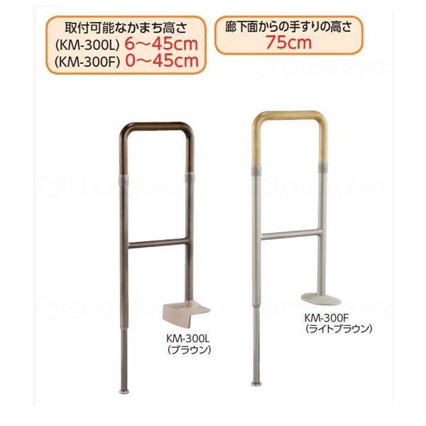 アロン化成 安寿 上がりかまち用手すり KM-300L 固定板タイプ アロン化成 安寿 上がりかまち用手すり KM-300L 固定板タイプ
