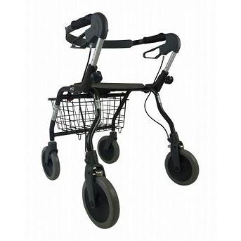 シルバーカー おしゃれ ラックヘルスケア 歩行車　オパルブラック　5200　大サイズ / 3080-061 介護用品 ダイエット、健康 歩行補助、転倒防止 H2343893075(22727円)