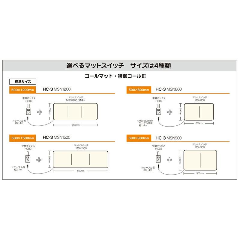 施設様送り限定) (代引き不可) コールマット・徘徊コールIII HC-3 MS4