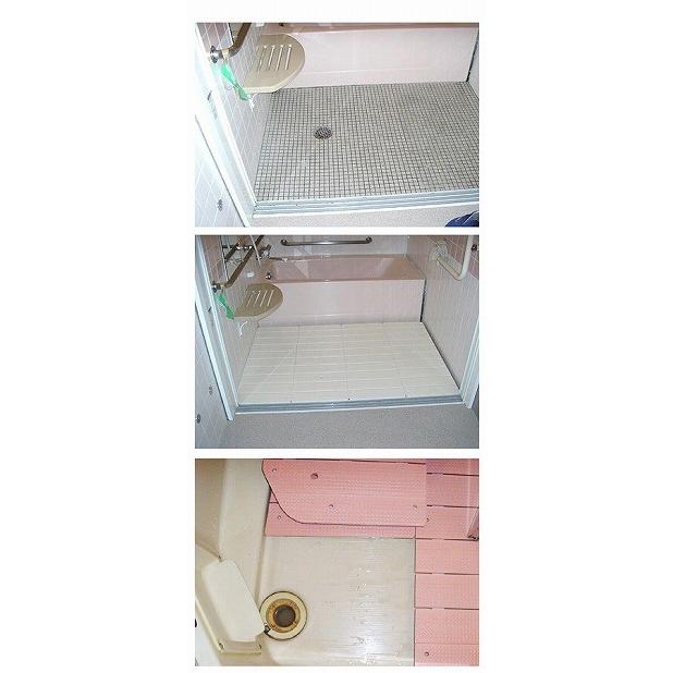 手渡し限定　特注品　お風呂用　すのこ　3枚　分割　ほぼ新品　介護用品 楽天市場】すのこ 浴室用 スノコちょうせい君（高さ6.5〜9cm対応