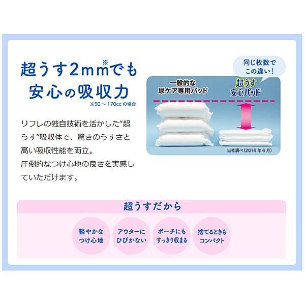 リフレ 超うす安心パッド お得用パック 200cc　17584→17962　22枚 リブドゥコーポレーション (尿ケア 介護 パッド) 介護用品 | リフレ 超うす安心パッド | 03