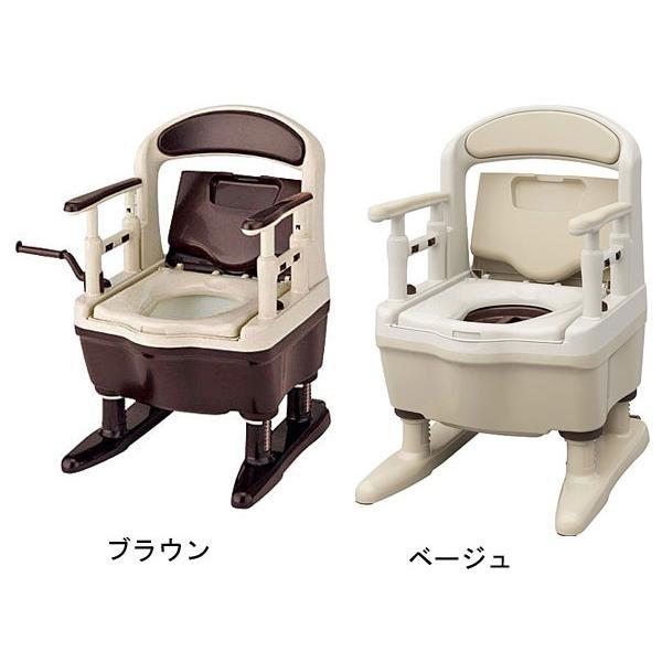 アロン化成 ポータブルトイレ ジャスピタ 標準便座 533-900 533-920 (樹脂製 ポータブルトイレ プラスチック 排泄) | アロン化成 | 04