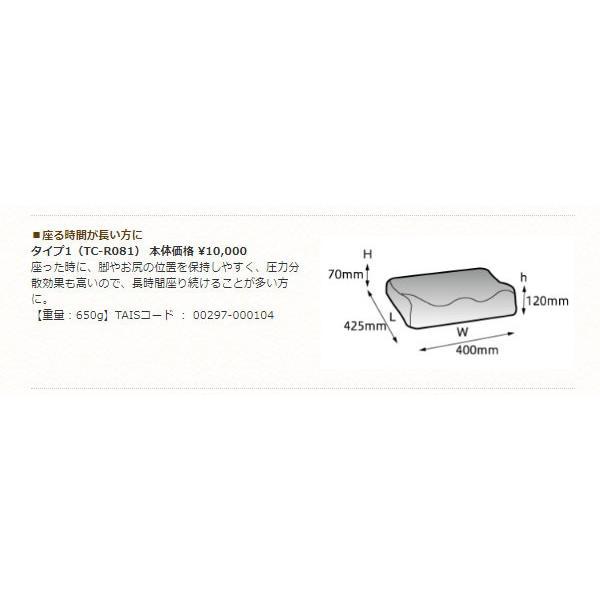 タカノクッションR　タイプ1 TC-R081　タカノ (車椅子クッション 体圧分散 座布団） 介護用品_1