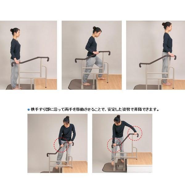 玄関用自在手すり ツインディ XPN-L80204　片手すり パナソニック (玄関台 立ち上がり)  介護用品 | Panasonic | 01