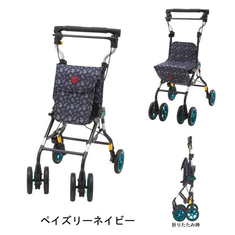 ウィズワン ライトステップタイニーWヌーボー シルバーカー 折りたたみ