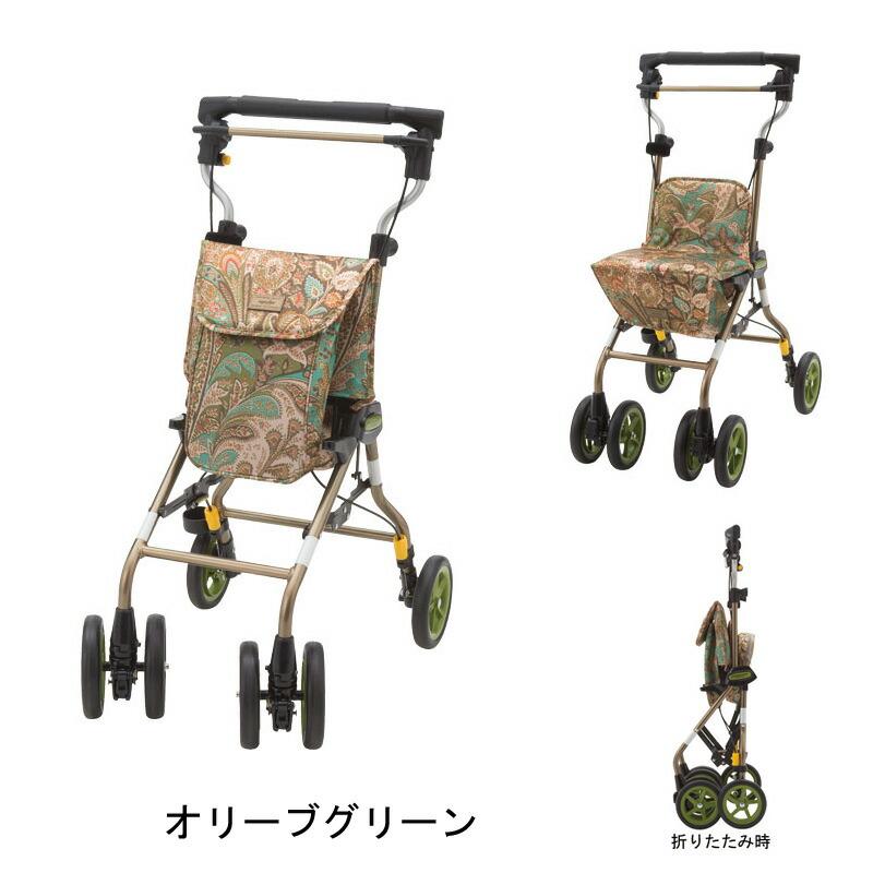 ウィズワン ライトステップタイニーWヌーボー シルバーカー 折りたたみ