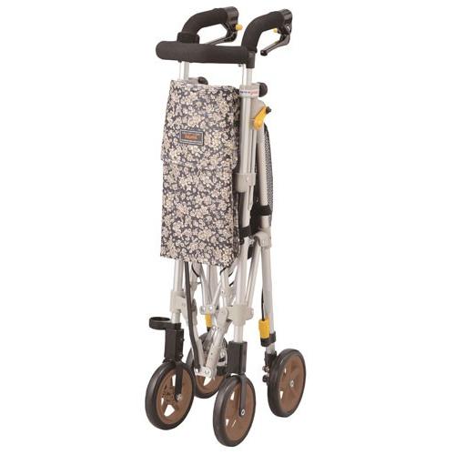 シルバーカー 歩行器 withone ヘルシーワン・ライトカラフルG ウィズワン ヘルシーワンライトカラフルG 花柄ピンク H1LCG-FPK