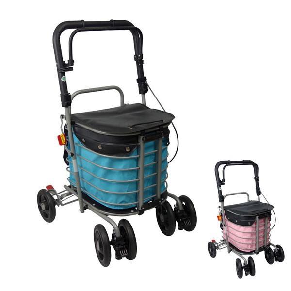 円 最新な シルバーカー おしゃれ 代引き不可 ハーモニーal アルミカー カバー付き 島製作所 手押し車 ショッピングカート 折りたたみ モダン